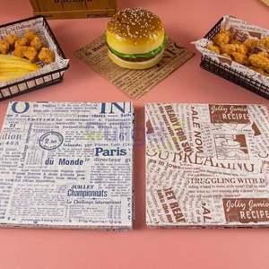 Papier d'emballage pour hamburger, papier de cuisson résistant à la graisse, papier de pulpe enduit, impression de logo personnalisée, qualité alimentaire - Product Image 5