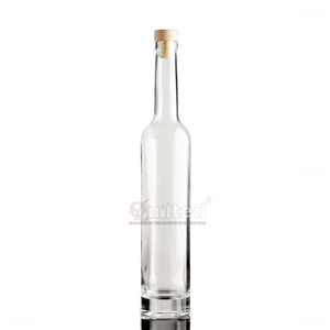 Rỗng rõ ràng Vòng 100ml 200ml 375ml 500ml Thủy Tinh Rượu rượu Whisky chai cổ dài rỗng tinh thần chai thủy tinh với đáy dày - Product Image 5