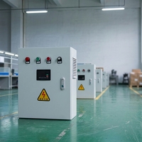 Armoire de commande de variateur de fréquence pour pompe à eau triphasée 400V 90kW 110kW avec PLC et écran tactile HMI