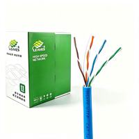 Nuevo Cable Ethernet Cat5e de 305m en Caja Retráctil, Cubierta de PVC, Aislamiento de HDPE, UTP 4pr 24awg, Cat 5