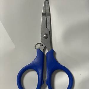 กรรไกรตกปลาขนาดเล็ก Ztc209 สแตนเลสสตีล สีน้ำเงิน แบบวงแหวนเปิด 3Cr13 ที่ถอดตะขอ อุปกรณ์ตกปลาสำหรับกิจกรรมกลางแจ้งที่จำเป็น - Product Image 3