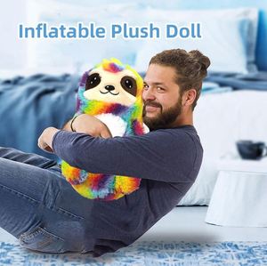 Jouet sensoriel gonflable amusant avec housse animale pour garçons et filles de 3 ans et plus, balles rebondissantes en peluche colorées - Product Image 5