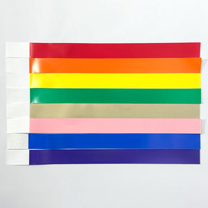 Pulseras de Papel Desechables Impresas a Prueba de Agua con Diseño Personalizado para Fiestas Promocionales y Uso en Parques de Atracciones - Product Image 3