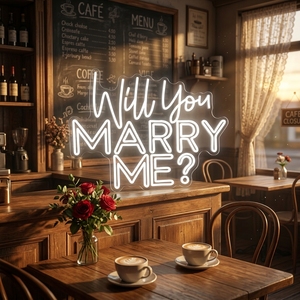 Enseigne néon LED personnalisée « Veux-tu m'épouser », alimentée par USB, lumière décorative pour demande en mariage, garantie 2 ans, IP20 - Product Image 4