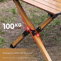 Table pliante Yuanye Ren en alliage d'aluminium double couche, mobilier d'extérieur, équipement de camping et de pique-nique, style de vie décontracté