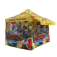 TLF Tente personnalisée avec fenêtre et logo imprimé du vendeur Tente 10x10 à baldaquin pour commerce extérieur avec mur