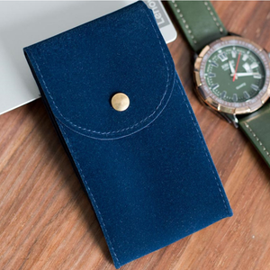 Estuche de terciopelo de lujo para reloj, bolsa de almacenamiento vintage para reloj, funda suave para reloj para viajes de negocios - Product Image 4