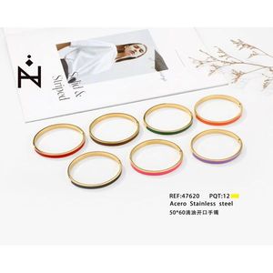 Bracciale Aperto Pulsara 50x60 in Acciaio Inossidabile con Finitura a Goccia d'Olio, Braccialetto alla Moda - Product Image 3