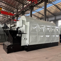 Chaudière à vapeur industrielle DZL de 4 tonnes/h, alimentée au balles de riz, haute efficacité, contrôle automatique PLC, écologique, pour moulin à riz