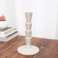 Porte-bougies Shangcheng en bois élégant de haute qualité, fait à la main, accessoires de table modernes, porte-bougie pour la maison, l'hôtel, le restaurant