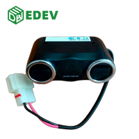 Soket Charger USB Bus EDEV Zhongtong Baru 3784-01047 12V 24V Logam/Plastik untuk Interior Bus ZK6127