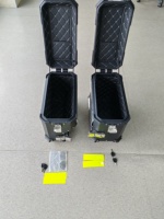 Valise latérale universelle pour moto en aluminium 38L, boîte à bagages en alliage d'aluminium étanche pour les motos de tourisme d'aventure
