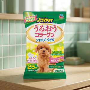 JOYPET ผ้าเช็ดทำความสะอาดสัตว์เลี้ยงแบบเปียก 25 ชิ้น สูตรอ่อนโยน ผลิตจากวัสดุไม่ถักทอ มีกลิ่นหอมของสบู่ สำหรับสุนัขพันธุ์เล็ก - Product Image 1