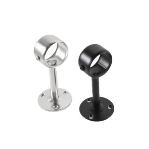 Stainless Steel Clothes <b>Drying</b> Rod Round Wall Mounted Thickened Base Outdoor Balcony Use - Product Image 2