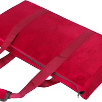 Grand sac de rangement pour jeu de Mahjong américain 4 joueurs, style urbain et épuré, avec compartiments pour tuiles, support et tapis, garniture marron rose, en tissu Oxford imperméable