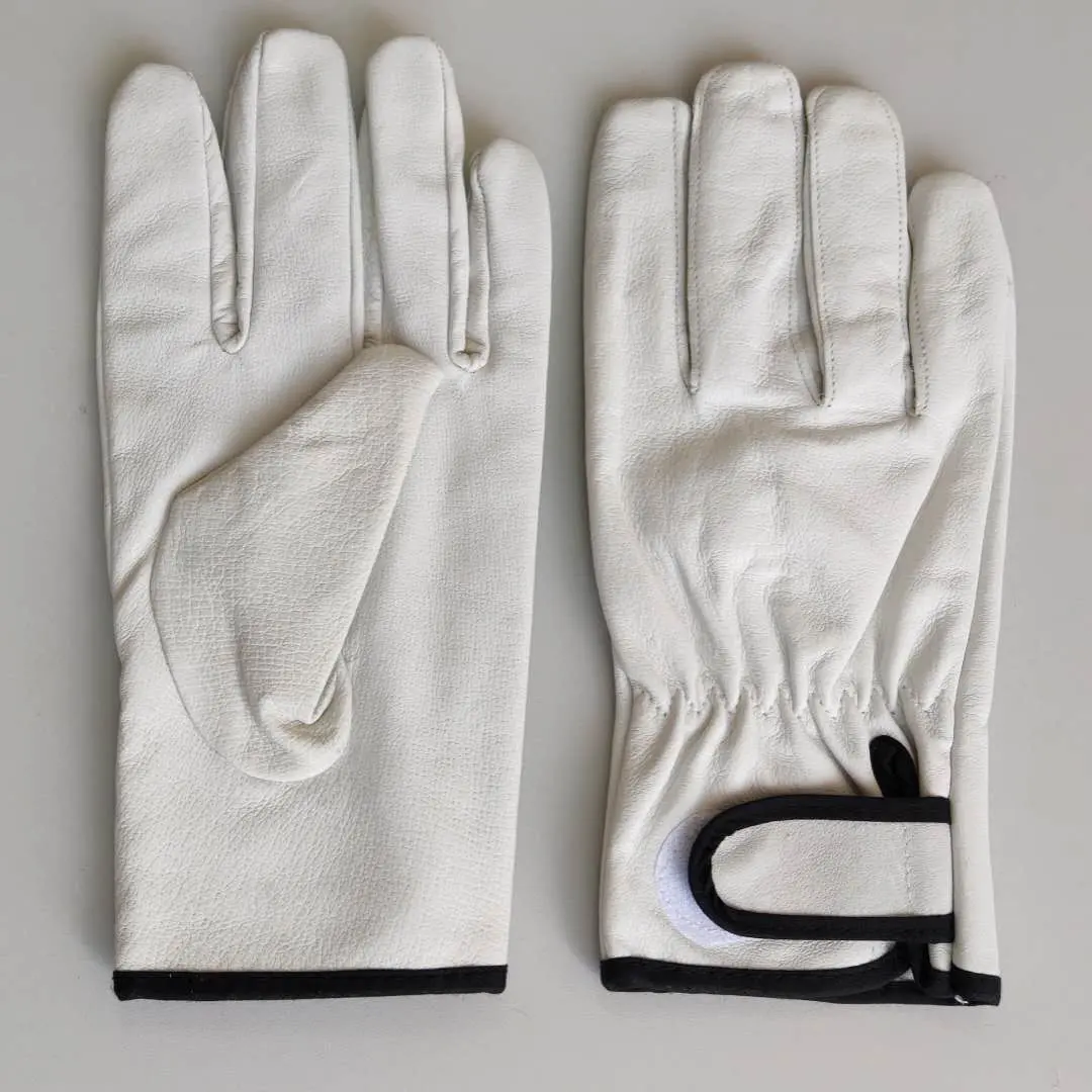 Goede Elasticiteit En Goede Grip Anti-Slijtage Echt Lederen Werkbeschermende Handschoenen Voor Buitenwerk Of Houtbewerking
