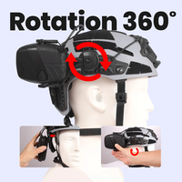 Casque de jeu vidéo de ramassage de réduction de bruit de tir tactique à crochet arrière adapté à tous les types de casques