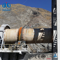 Prix usine Hongji four rotatif à économie d'énergie avec moteur et boîte de vitesses pour usine de ciment clinker meulage chaux Mini vente équipement
