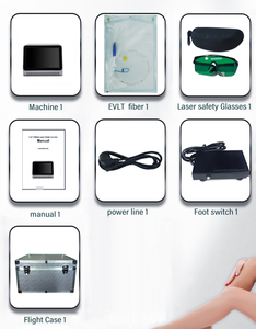 Appareil de lipolyse au laser diode professionnel 980 nm 1470 nm pour les varices, laser Nd:YAG à impulsions longues 1064 nm pour les varices - Product Image 2