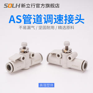 วาล์วควบคุมการไหลแบบตรงรุ่น AS1002F-0406 พร้อมข้อต่อควบคุมความเร็ว 2052/2002/3002 - Product Image 3