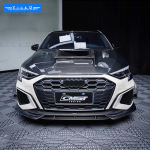 YICKU Kit de Protección de Carrocería de Fibra de Carbono de Alta Calidad para Audi <span class=keywords><strong>A3</strong></span> S3 2021+ Facelift, Alerón Delantero, Faldones Laterales, Accesorios para Audi <span class=keywords><strong>A3</strong></span> CMST - Product Image 2