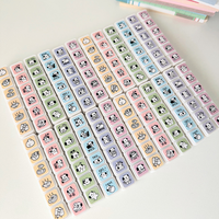 Tampon personnalisé avec logo, six boutons, tampon rond personnalisé, tampon en plastique et caoutchouc pour le bureau, tampon décoratif pour enfants