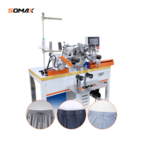 Machine à coudre automatique SOMAX SM-08 pour la pose de ceintures élastiques et de points de recouvrement sur les pantalons de sport
