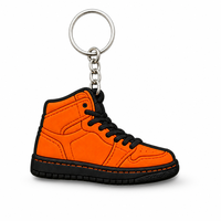 Llavero de PVC ligero personalizado al por mayor con forma de zapato, llavero de goma suave, regalo promocional de fábrica OEM