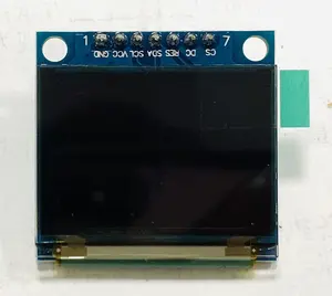 Topwin 1.27 ''1.27 Inci 1.27 Inci 128X96 Modul Peraga Oled Penuh Warna Ssd1351 IC Berkendara dengan Papan PCB 2 ~ 4 Lubang Pemasangan