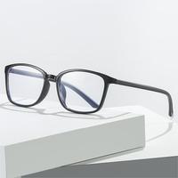 Lunettes de lecture à monture carrée TR unisexe 1.0-4.0 Lunettes correctrices de presbytie avec blocage de la lumière bleue 191 1pc Cadre rouge PC