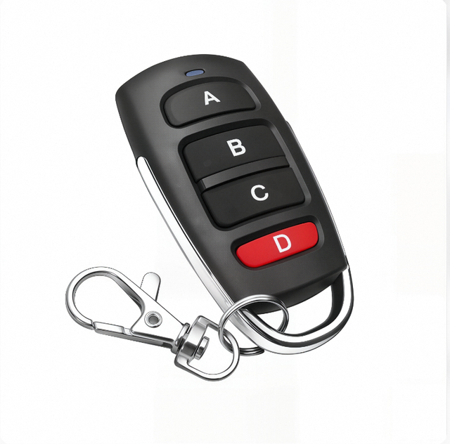 Super Powerful Universal  Remote Control Access Control Garage Door Roller Gate 433M Metal 4-key Wireless Remote