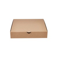 Caja de Pizza Personalizada con Logotipo Estampado en Caliente, Papel Recubierto Biodegradable, Caja de Embalaje para Restaurante de Comida para Llevar, MOQ Bajo