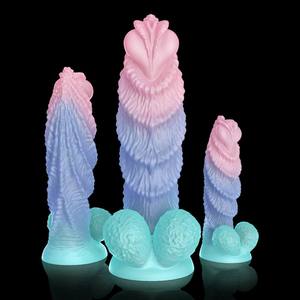 OEM ODM Factory Großhandel New Alien Leuchten <span class=keywords><strong>Dildo</strong></span> Lesben Silikon Fantasy <span class=keywords><strong>Dildo</strong></span> Frauen Männer Alien Monster <span class=keywords><strong>Dildo</strong></span> für Frauen % - Product Image 2
