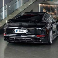 Kit carrosserie amélioré pour Porsche Panamera 976, comprenant une lèvre avant en fibre de carbone, une lèvre arrière, des jupes latérales, des diffuseurs de turbulence avant et arrière
