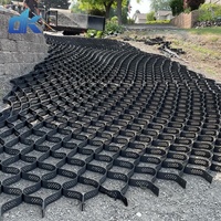 Mur de soutènement en géocell HDPE pour la protection et l'aménagement paysager, grille alvéolaire, pavés en béton pour gazon, géocell pour allée