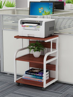 Rak Printer Baja Bertingkat Minimalis Modern, Rak Penyimpanan Multi-Tingkat, Organizer Furnitur Kantor, Meja Kantor, Perlengkapan Rumah