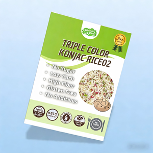 Riz Shirataki Instantané Coloré, Riche en Nutriments, Faible en Calories, Sans Gluten, Prêt à Consommer – Meilleure Vente - Product Image 2