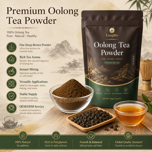 LongBio Poudre de thé <span class=keywords><strong>Oolong</strong></span> instantané en vrac, extrait lyophilisé soluble dans l'eau pour le thé au lait, les boissons, la pâtisserie, les confiseries et la formulation alimentaire - Product Image 3