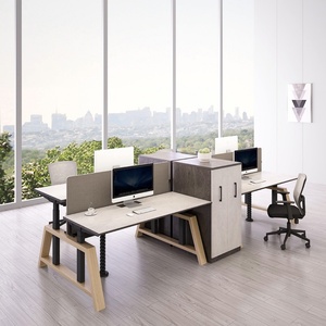 Labels Lift Standing Computer Table Adjustable Height <b>Desk</b> Top - Product Image 2