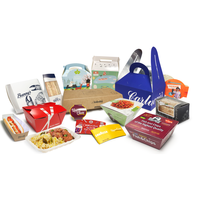 Vente en gros de fast-food boîte à pignon en carton personnalisée de haute qualité boîte à repas pour enfants boîte à cadeaux d'anniversaire avec poignée