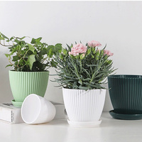 Pot Bunga Plastik Ramah Lingkungan Harga Pabrik dengan Lubang Drainase & Desain Tahan Lama untuk Penggunaan di Rumah & Taman