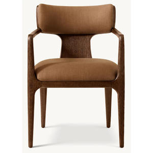 Nórdico personalizado tela hogar moderno diseño de lujo muebles silla visitante tapizado comedor sillas con brazo - Product Image 2