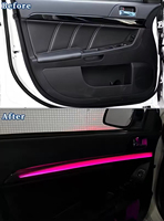Kit de Iluminación Ambiental Dinámica para Automóvil, Lámpara LED de Ambiente Interior con 64 Colores de Cielo Estrellado para Mitsubishi Lancer EX 2009-2016