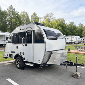 Caravane à vendre, caravane de voyage légère remorquable avec rangement pour lit, petite caravane de <span class=keywords><strong>camping</strong></span> pour les escapades en plein air - Product Image 2