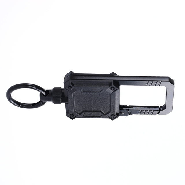 Custom Tactical Id Badge Holder Reel Carabiner Retractable Heavy Duty Steel Badge Reel for Id Holder Key Ring Keychain