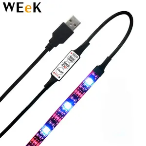 LED רצועות 5V טלוויזיה תאורה אחורית 1m RGB 5050 עמיד למים אורות USB LED רצועת WL-USB3K-02