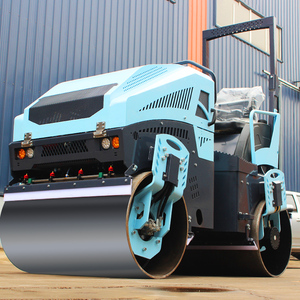 Venta caliente vibratorio doble tambor rodillo carretera 3ton luz Mini compactador de rodillos de carretera con precio - Product Image 3