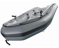 Bateaux pneumatiques rigides de haute qualité en PVC de 1,2 mm, bateaux de pêche avec plancher en aluminium à vendre