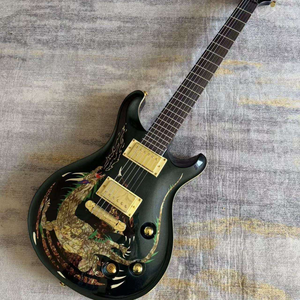 Guitarra Eléctrica Estilo <span class=keywords><strong>PRS</strong></span> Lista para Enviar, con Cuerpo y Mástil de Caoba, Acabado Brillante con Trémolo, 39 Pulgadas, para Espectáculos Profesionales - Product Image 6