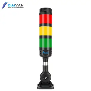 Best Seller Customize Logo 24V Low Voltage Foldable Base Signal Tower Warning Buzzer Led Tower Light